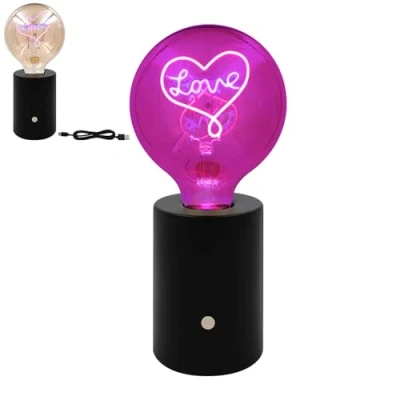 Image of Lesser &amp; Pavey LED Text Lamp Love Night Lights Gift for Your Loved Ones Living Room Décor Decorative Home Office