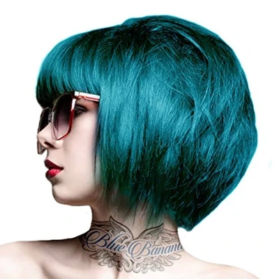 Image of Crazy Colour Peacock Blue 100ml Two Bottles Semi Permenant Hair Dye