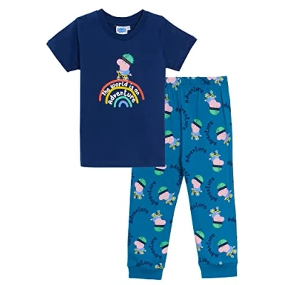 Image of George Pig Boys T Shirt + Joggers Set Blue 3 4 Years