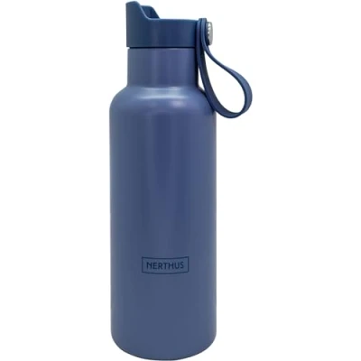 Image of NERTHUS Double Wall Sport Bottle Cap Click 500ml Navy