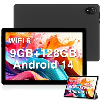 Image of DOOGEE U10 Tablets 10 inch Android 13 Tablet PC, 9GB RAM+128GB ROM(1TB TF), Quad Core 2.0 GHz/1280 * 800 HD+ IPS/WiFi 6/Bluetooth 5.0/5060mAh/5MP+8MP/OTG/Type C/3.5mm Headphone Jack(Gray)