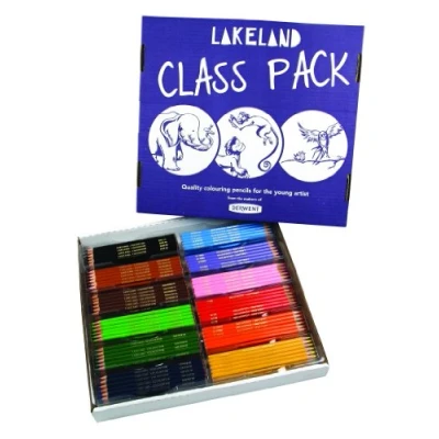 Image of Derwent Lakeland Colourthin Colouring Pencils, Pack of 360 for Classroom Use, 12 Basic Colours, Class Pack, 0700078