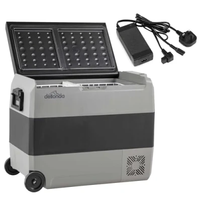 Image of Dellonda 60L Portable Car Fridge, Freezer, 12/24/230V Dual Zone Compressor DL133