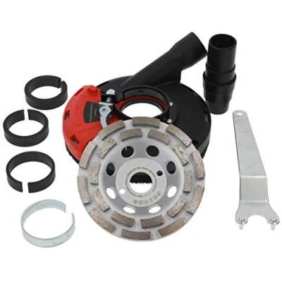 Image of PRODIAMANT Suction Bonnet Set with Brushes for Angle Grinders Including 125mm 5 inch Diamond Cup Wheel