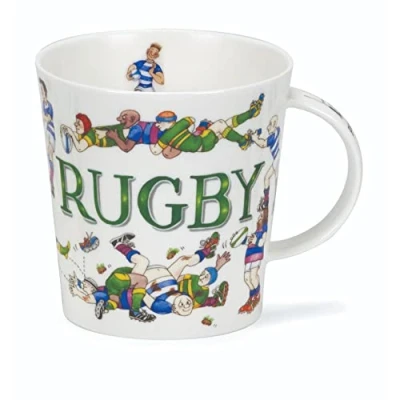 Image of Dunoon Cairngorm Fine Bone China Mug Collection Sporting Antics Rugby
