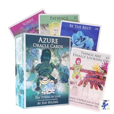 Image of Azure Oracle Cards: A 64 Silver Edged Card Deck and Guidebook