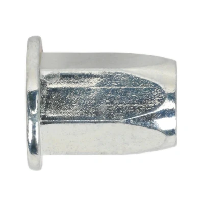 Image of Sealey Threaded Insert (Rivet Nut) M8 Full Hex Standard Flange Pack of 50
