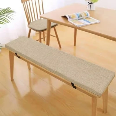 Image of Edumov Seat Cushion, Bench Cushion for Garden and Hollywood Swing, Furniture, (80 x 35 5 cm, Beige)
