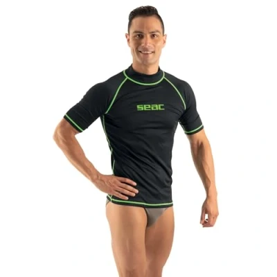 Image of SEAC T Sun Short Man, Rash Guard for Swimming, Surfing, Diving, UV protection