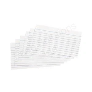 Image of 5 Star Record Cards Ruled Both Sides 5x3in 127x76mm White [Pack 100]