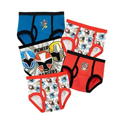 Image of Power Rangers Boys Briefs Pack of 5 Multicoloured Age 8 to 9 Years