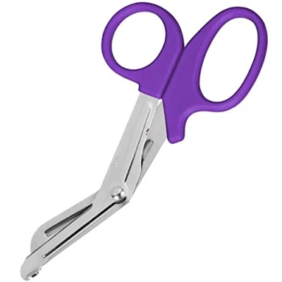 Image of ComDent EMT Nurse First Aid Trauma Tuff Cut Utility Scissors Shears 18cm (Purple)