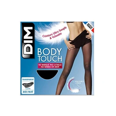 Image of DIM Sheer Tight BODY Touch Tights, Women&#039;s, Size: Large, Black