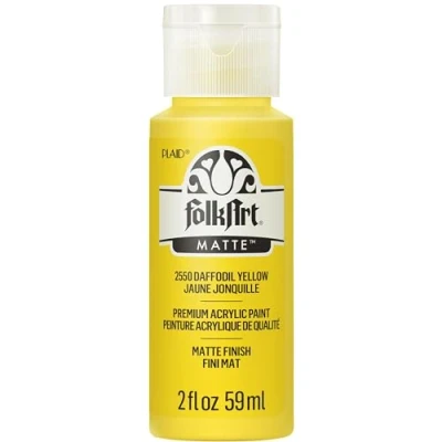 Image of FolkArt Acrylic Paint in Assorted Colors (2 Ounce), 2550 Daffodil Yellow