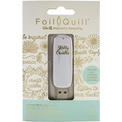 Image of We R Memory Keepers FOIL QUILL USB DRIVE KELLY CREA, White, One Size