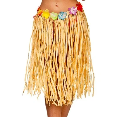 Image of Wicked Costumes Adult Natural Hawaiian Hula Skirt One Size