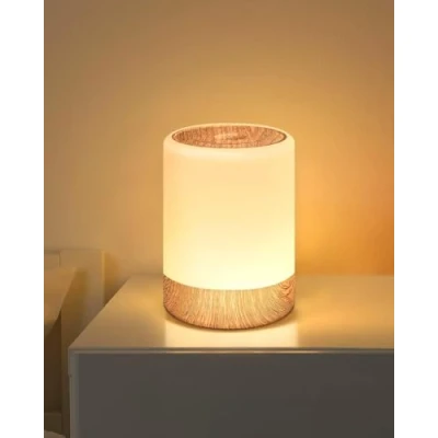 Image of MEDE Night Light Kids Bedroom Touch Lamps Bedside Dimmable,Smart LED Baby with RGB Changing &amp; Memory,USB Rechargeable Table Lamp Portable Nightlight for Newborn Breastfeeding