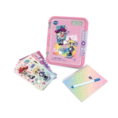 Image of VTech Secret Safe Voice Note Diary, Interactive Diary with Notes, Personalise your own Design, Gifts For Children 3 Games, Ages 5, 6, 7+ Year Olds, English Version