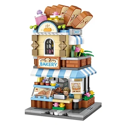Image of LOZ Building blocks game to build and play. Bakery