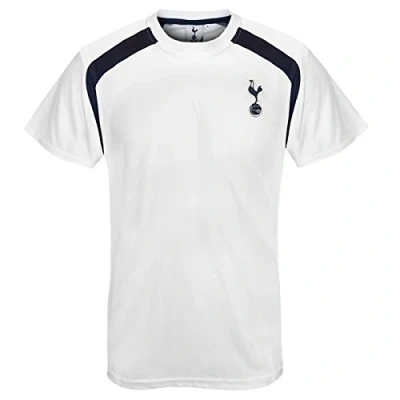 Image of Tottenham Hotspur FC Official Gift Mens Poly T Shirt White Small