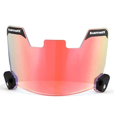 Image of BARNETT Visor Revo Clear Red, Football and Lacrosse Helmet Eye Shield