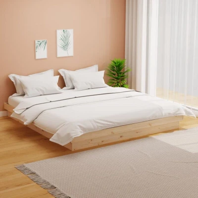Image of vidaXL Bed Frame without Mattress Solid Wood 160x200 cm