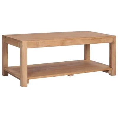 Image of vidaXL Coffee Table 100x50x40 cm Solid Teak Wood