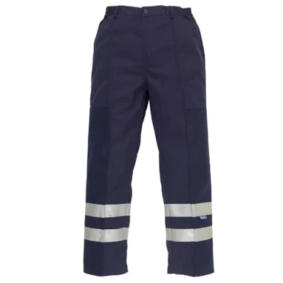 Image of Yoko Yk074/Bs015T Reflective Polycotton Ballistic Trousers Navy, Size 34