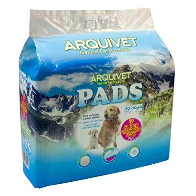 Image of Arquivet Pads Super Economic Pack Hygiene Dogs 50 Pads, White, 90 x 60 cm