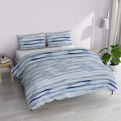Image of Italian Bed Linen MB Home Basic “Dafne Duvet Cover Set, Blair, Double