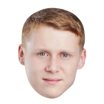 Image of FoxyPrinting Jay Mitchell Celebrity Cardboard Party Face Mask Fancy Dress
