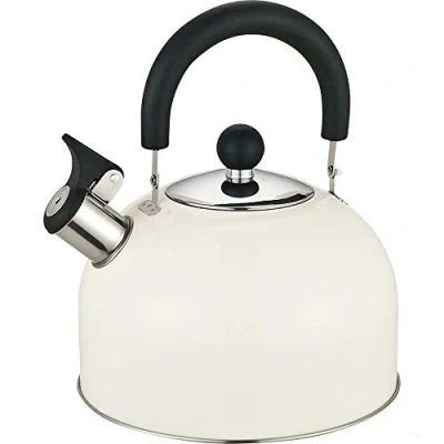 Image of Prima 2.5L Stainless Steel Whistling Kettle in Cream 11124C Kitchen, 2.5 liters, Beige