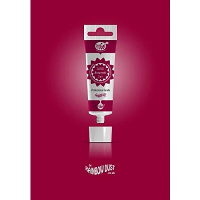 Image of Rainbow Dust ProGel Concentrated Food Colour, Wine Red Colouring Gel For Baking and Cake Decorating, 25g Tube