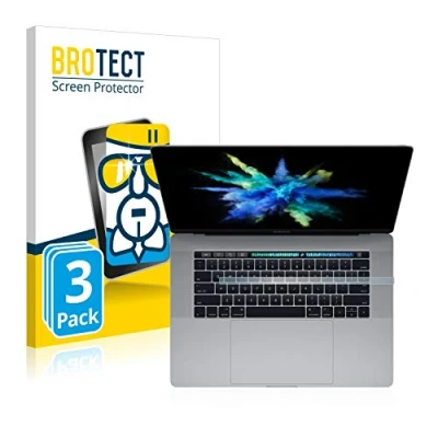 Image of brotect Glass Screen Protector Film compatible with Apple MacBook Pro 15&quot; 2017 (ONLY Touch Bar) (3 Pack) Foil Protection