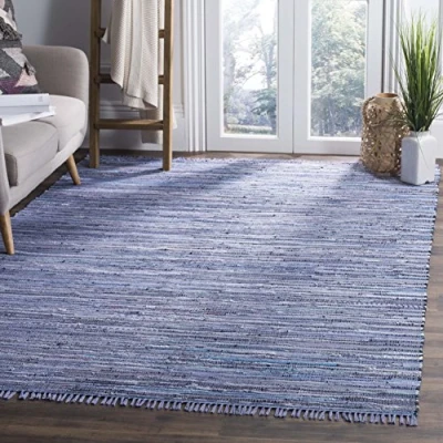 Image of SAFAVIEH Modern Rug for Living Room, Dining Bedroom Rag Collection, Short Pile, in Purple and Multi, 183 X 274 cm