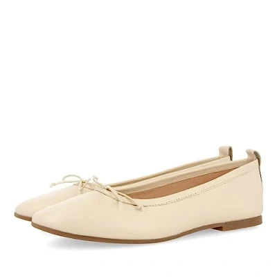 Image of GIOSEPPO Women&#039;s Pierbach Ballet Flat, Ivory White, 5.5 UK