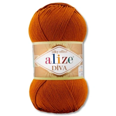Image of Frida&#039;s Wollhaus Alize 100 g Diva Wool Knitting Crochet Microfibre 64 Colours (234 Light Brown)