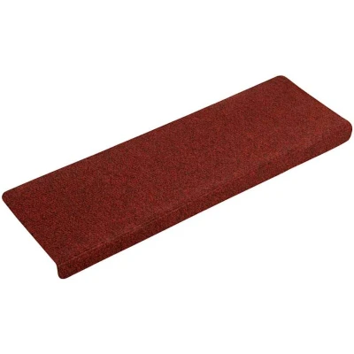 Image of vidaXL Stair Mats Self adhesive 30 pcs Red 65x21x4 cm