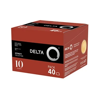 Image of CAJA DE 40 CÃPSULAS CAFÃ‰ DELTA QALIDUS INTENSIDAD 10 COMPATIBLES CON CAFETERAS