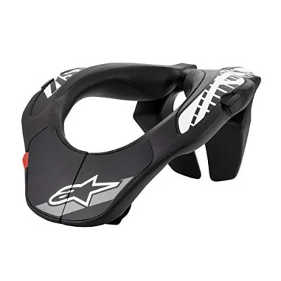 Image of Alpinestars 6540118 12 Unisex Adult Youth Neck Support Black/White (Multi, one_size)