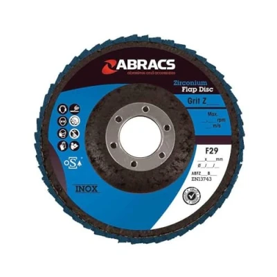 Image of Abracs ABFZ115B120 Zirconium Flap Disc 115mm x 22mm 120g