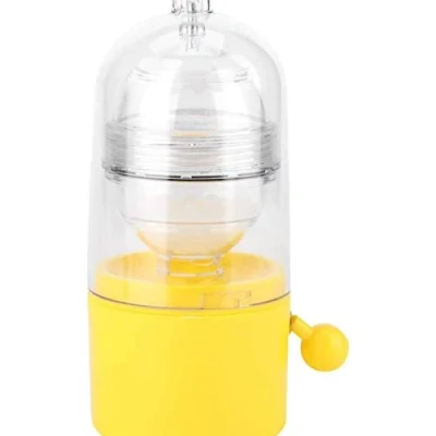 Image of Egg Scrambler Shaker Whisk Hand Powered Golden Maker Eggs Yolk White Mixer Home Kitchen Gadgets