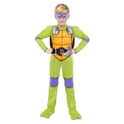 Image of Funidelia Donatello Costume Teenage Mutant Ninja Turtles for boy kids accessory fancy dress &amp; props Halloween, carnival parties Size 10 12 years