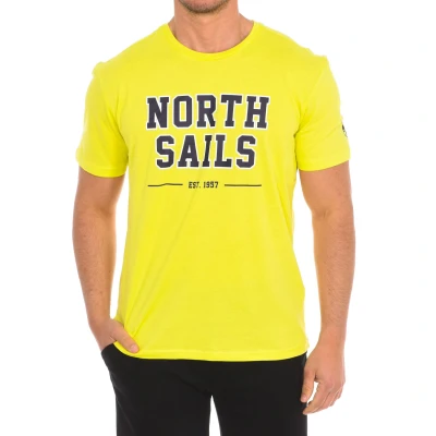 Image of North Sails Mens Short sleeve t shirt 9024060 man Yellow Size Medium
