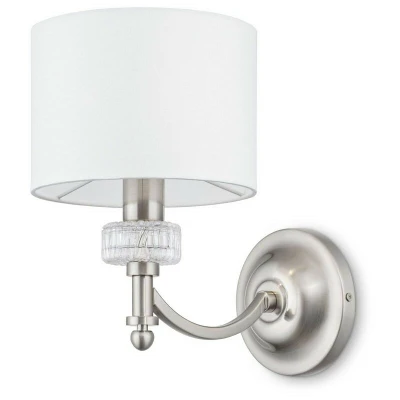Image of Alicante Wall Lamp Nickel, 1 Light, E14