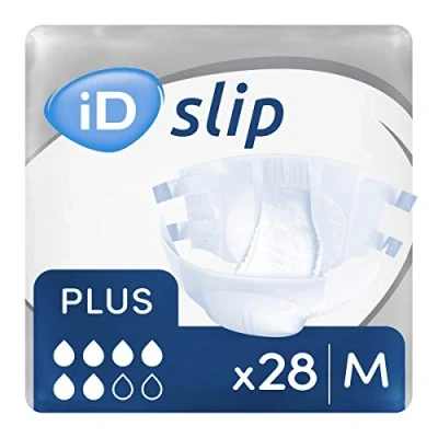 Image of iD Expert Slip Plus Medium PE Backed (2175ml) 28 Pack Incontinence Protection