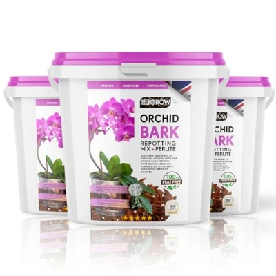 Image of Premium Orchid Blend 3L: Sterilised Pine Bark &amp; Perlite Mix in Reusable Bucket