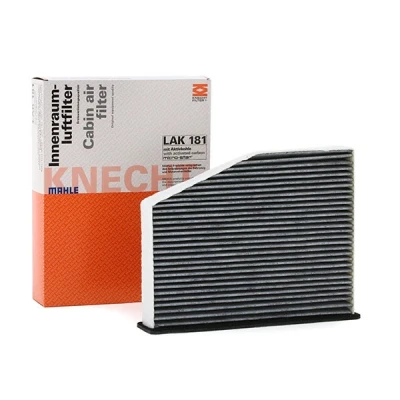 Image of 76888515 Pollen Filter MAHLE ORIGINAL LAK 181 Activated Carbon 210,0, 214,0mm 273, 285mm 57,0mm VOLKSWAGEN: Scirocco III, Tiguan I, Jetta 4