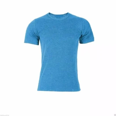 Image of SELECT ED Men&#039;s Thermal T Shirt Pack of 3 Winter Warm Underwear Baselayer Short Sleeve Shirts Vest Top 50% Cotton, Polyester Blue XL (Extra Large)
