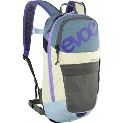 Image of EVOC JOYRIDE 4 kids&#039; backpack (lightweight bike for young bikers:inside, removable hip belt, with hydration bladder compartment), Steel Lemonade Mint